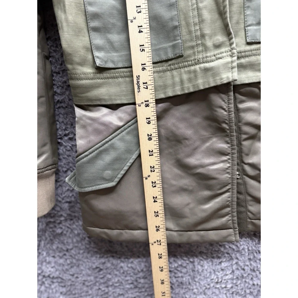 $595‎ Rag & Bone Green Modular Convertible (Vest) Field Jacket Size XS